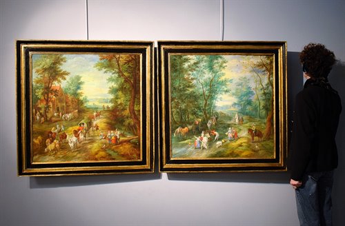 "Fairytale Landscapes with Figures in the Forest"